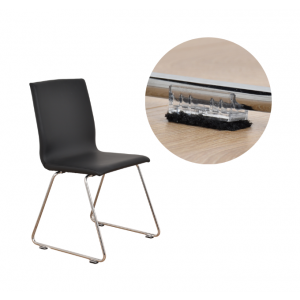 Chairfixx 25mm met verwijderbare pin per 4 st 10-6400-BL