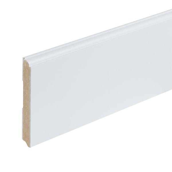 Plint Praag CoPro RAL 9010 120mm-15mm-2400mm