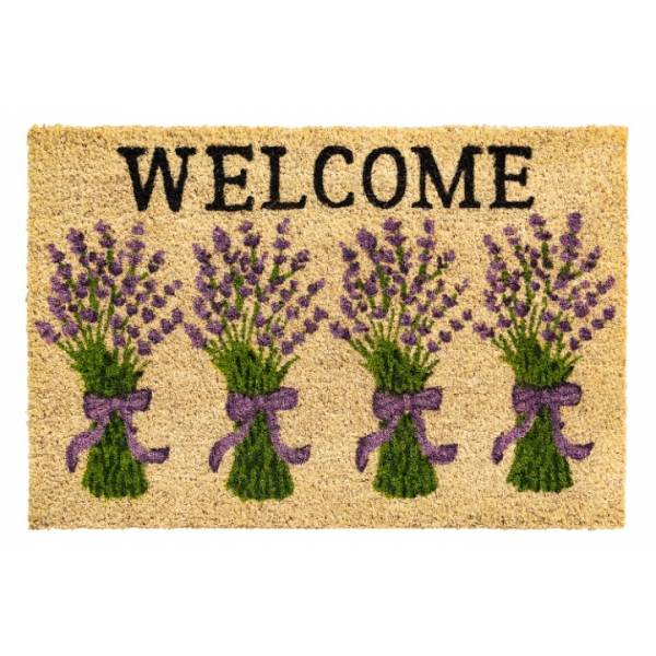 Hamat 147 Ruco Print Lavendar Welcome 40x60cm